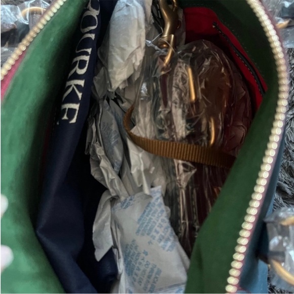 Dooney & Bourke Blue Leather Satchel - Picture 4 of 5